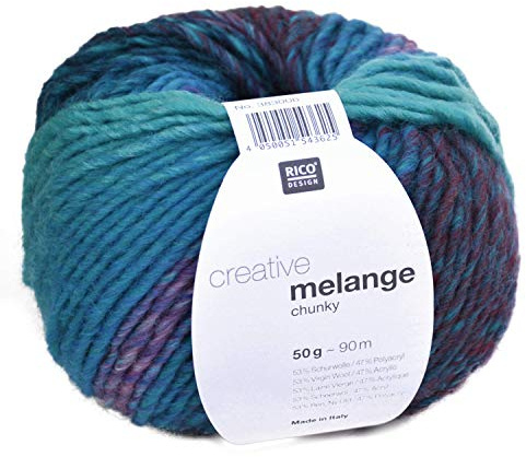 Rico Design: Creative Melange chunky Wolle 50g 85m Nadel 6-7m 30°C