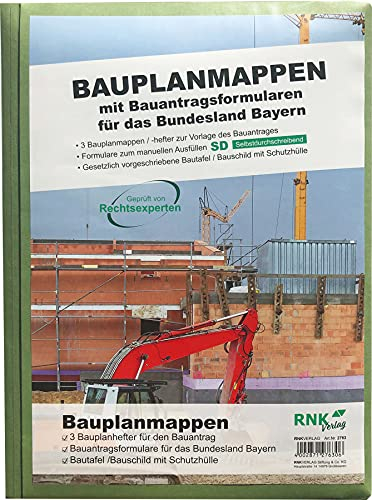 RNKVERLAG 2763 - Bauvorlagenmappe für das Bundesland Bayern Maße (BxH) 280 x 400 mm, 1 Stück
