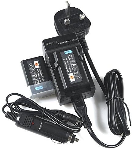 DSTE 2pcs EN-EL1 Rechargeable Li-ion Battery + Charger DC09U Compatible with Nikon Cooipix 4300 4500 4800 5400 5700 775 8700 880 885 995 E880 Minota DG-5W Dimage A200 Digital Cameras