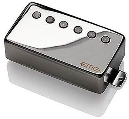 EMG 66 Guitar Humbucking Pickup, Chrome, Short Shaft