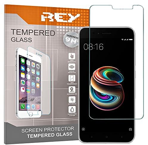REY Protector de Pantalla para XIAOMI MI5X / Mi A1 / MI 5X, Cristal Vidrio Templado Premium