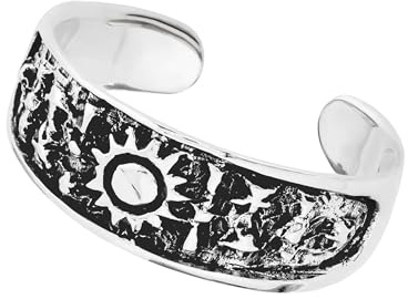 NKlaus Zehenring Sternenhimmel, keltisch, Gothic, 925 Sterling Silber | Der keltische Celtic-Gothic-Zehenring zeigt einen Sternenhimmel