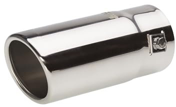 Simoni Racing Embout d'Échappement Rond/Oblique Inox - Ø63xL140mm - Montage ->58mm