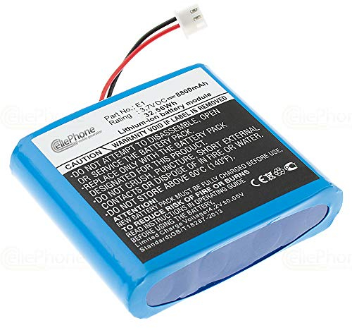 cellePhone Akku Li-Ion kompatibel mit Pure Evoke Flow/Mio / 1S / 2S / Sensia/Verona (Ersatz für ChargePAK E1) - 8800mAh