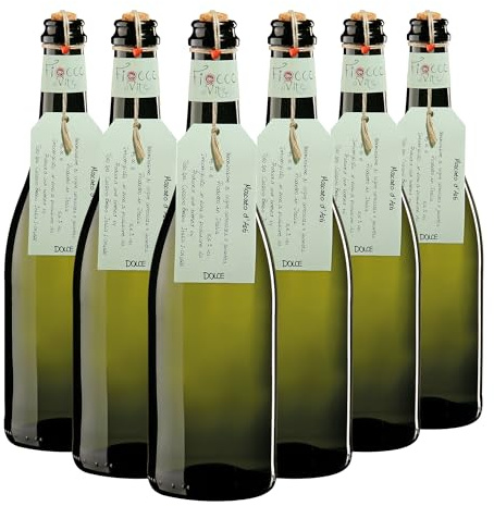 Fiocco di Vite Moscato d'Asti DOCG vino espumoso dulce italiano 6x75 cl