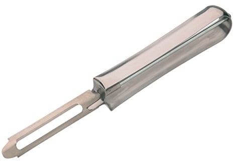 KitchenCraft Swivel Potato Peeler with Blemish Remover, Ideal for Fruit and Veg Peeling, Stainless Steel, 17 cm, Silver