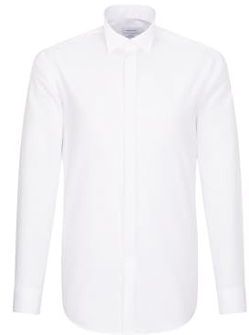 Seidensticker Herren Mens Regular Gala Longsleeve Businesshemd, Weiß(001035), 46 EU