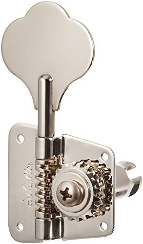 SCHALLER ORIGINAL F-SERIES BMF MACHINE HEADS - NICKEL - 4L - BMF - SOLID HEADSTOCK POST 20.3mm Mechaniken für E-Bass - Set mit 4 Stück