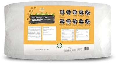 SALiNGO Hundefutter Trockenfutter Junior für Welpen und Junge Hunde, Geflügel mit Kartoffel, getreidefrei, ohne künstliche Zusatzstoffe (15kg)