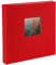 goldbuch 24 890 Fotoalbum mit Bildausschnitt, Bella Vista Rot, Erinnerungsalbum im Format 25 x 25 cm, Foto Album 60 weiße Seiten mit Pergamin-Trennblättern, Fotobuch mit Leineneinband, Chilirot
