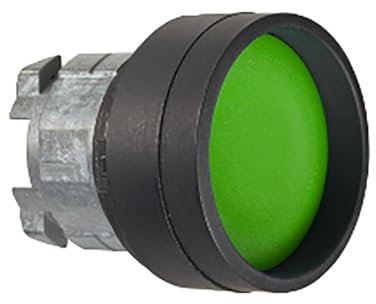 Schneider Electric Harmony XB4 Drucktastenkopf Ø 22mm, Grün Tastend Rund Metall, IP66
