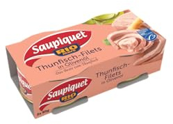 Saupiquet Rio Mare Thunfisch-Filets in Olivenöl, Feinstes Olivenöl, Echter italienischer Geschmack, 2x80g