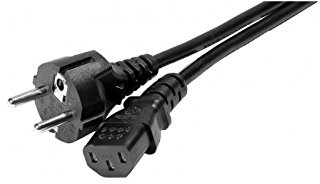 CUC Exertis Connect 808032 5 m CEE7/7 Koppler C13 schwarz Kabel Elektrische – Cables elektrischen (5 m, männlich/weiblich, CEE7/7, Koppler C13, schwarz)