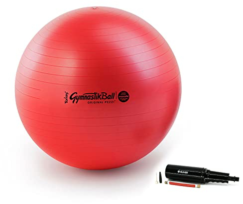 PEZZI Original Pezziball MAXAFE 42 cm m. Pumpe rot Gymnastikball