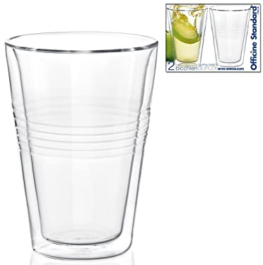 Officine Standard Duplex Set 2 Gläser Doppelwandig, Kapazität 30 Cl