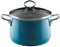 Riess, 0703-010, Fleischtopf mit Glasdeckel, NOUVELLE-AQUAMARIN EXTRA STARK, Durchmessser 20 cm, Höhe 21.3 cm, Inhalt 4 Liter, Emaille, Induktion