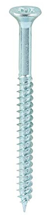 TIMCO Twin-Threaded Woodscrews - PZ - Double Countersunk - 6 x 1 3/4 - Zinc Plated - Box of 200