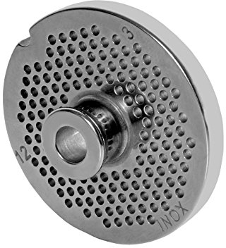 Inox Disque à trous avec moyeu Taille 10 & 12–3,0 mm alésage – pour hachoir jupiter – Bosch – Alexander – GASTROBACK – Westmark – réseau – Kenwood Prospero