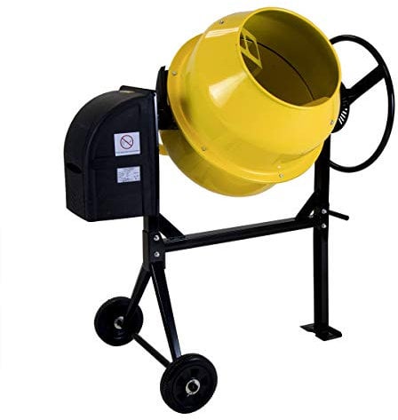 Charles Bentley 125L 230V 550W Portable Cement Concrete Mixer with Wheels