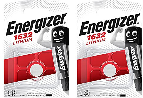 ENERGIZER Lot de 2 piles au lithium CR1632 3 V