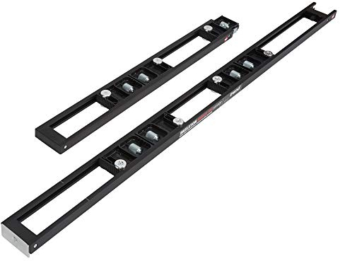 Trend Two-Part Skeleton Hinge Jig with Adjustable Blocks, Robust Carry Case & Guide Bush for Hinge Recess Cutting, Black, H/JIG/C