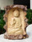 Buddha-Statue aus Holz, handgeschnitzt, Meditation, aus Krokodilholz, Heimdekoration, Skulptur