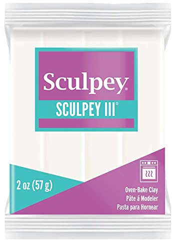Polyform 1 x Sculpey Polymer Oven Bake Craft Modelling Clay 57g White