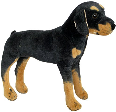 Wagner 1034 - XXL Plüschhund Rottweiler - 71 cm lang - gross - stehend Stoffhund Kuschelhund