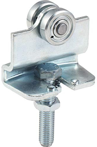 Gedotec Ferrure de Porte Coulissante - Agrar Rollapparat 372 - Simple Paire de Roulettes Réglable en Hauteur pour Portes Coulissantes sur Rails en Acier Galvanisé - Roulettes Profil 300-1 Pièce