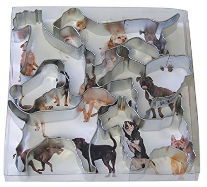 CybrTrayd RM-1901 6 Piece It's a Dog's Life Cookie Cutter Set, Metallic