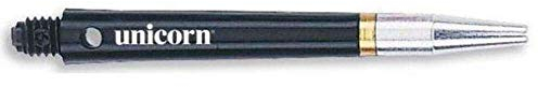 Unicorn Drehbare Dartschäfte | Gripper 360 | strapazierfähiges Polycarbonat mit Flight-Halter aus Legierung | Schwarz | Medium 44,9 mm | 3 Schäfte
