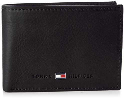TOMMY HILFIGER Geldbörse Johnson Mini Flap Wallet Black schwarz