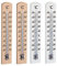 TFA Dostmann Set thermomètre en bois, hêtre, 95.1031, pour mesurer la température intérieure, économiser de l'énergie, brun