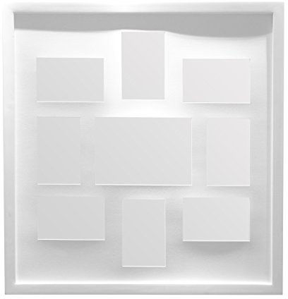 Premier Housewares Multi-Photo Frame for 9 Photos, White
