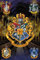 Harry Potter Poster - Hogwarts mit Allen Häuserwappen