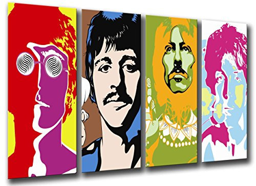 Cuadro Fotográfico Beatles, John Lennon, Paul Mccartney Tamaño total: 131 x 62 cm XXL