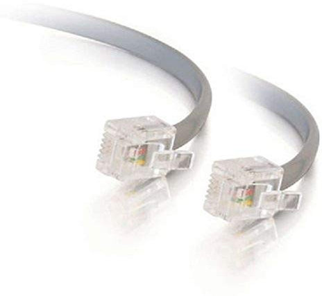 CablesToGo 50ft RJ11 6p4c Modular Cable Straight