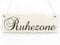 Interluxe Vintage Dekoschild Türschild RUHEZONE Nostalgie Landhaus Schild aus Holz