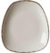 Ritzenhoff & Breker Beilagenteller Casa, 19 x 16 cm, Halbrunder Brotteller im Vintage-Look, Mix & Match-Geschirr, Spülmaschinenfest & Mikrowellengeeignet, Porzellan, Creme