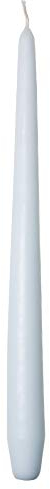 Spitzkerzen Premium Ø 2,2cm x 28cm, Tafelkerzen Tischkerzen Leuchterkerzen Kerzen, 24 Stück, Brenndauer ca. 10 Std. (Hellblau)