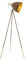 EGLO Dreibein Stehlampe Chester 1, 1 flammige Vintage Stehleuchte, Standleuchte aus Stahl, Farbe: Rostfarben, gold, Fassung: E27, inkl. Zugschalter