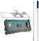 Ha-Ra Set per pavimenti Express 42 cm, in acciaio inox e fibra di pavimento, asciutto, robusto tergicristallo per la pulizia di pavimenti e pareti, mocio maneggevole e leggero con manico antiscivolo e