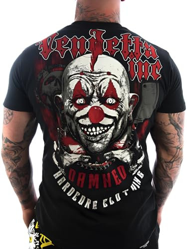 Vendetta Inc. Damend Shirt schwarz Tattoo Streetwear Herren Casual Tshirt (XXL)