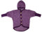 Cosilana Baby Fleece-Jacke mit Kapuze kbT Wolle Bio Baumwolle Made in Germany (DE/NL/SE/PL, Numerisch, 62, 68, Lila-Melange)