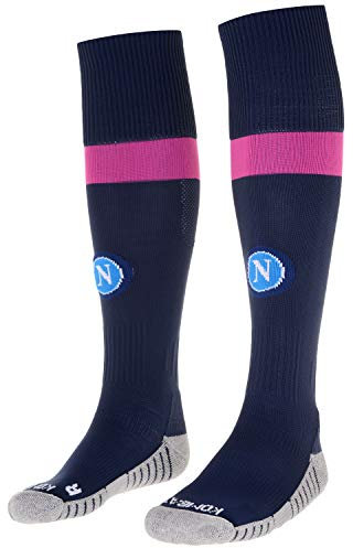 SSC Napoli, Calze Gara Third 2020/21 Unisex – Adulto, Blu Scuro-Rosa, 09
