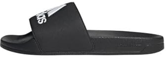 adidas Mixte Adilette Shower Slides, Core Black / Cloud White / Core Black, 47 EU