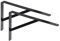 ALPENSTAHL Schwerlastwinkel [ATHENA] 2 Stück Regalwinkel I Tiefe 300 mm I Schwerlastkonsole Schwarz I Wandhalterung Regal Tragkraft 300 kg I Winkel Metall massiv | Metallwinkel 90 grad