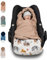 ULLENBOOM Einschlagdecke Babyschale, 100% OEKO-TEX Materialien, Sand-Savanne (Made in EU) - Babydecke für Kindersitz oder Kinderwagen, kuschelige Decke für Babys, Ideal für Herbst und Winter