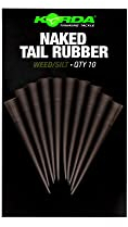 Korda Naked Tail Rubber - 10 Gummitubes, Farbe:Weed/Silt