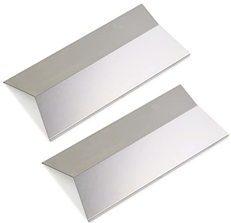Plowo Plaque chauffante 33 cm pour Cuisinart CGG-306, Nexgrill 820-0033 820-0007B 820-0015 820-0007 820-0007G, Megamaster 820-0033M, 820-0007B, Flame Tamer 306-2 0133 306-20087 820-0033-05, Inox